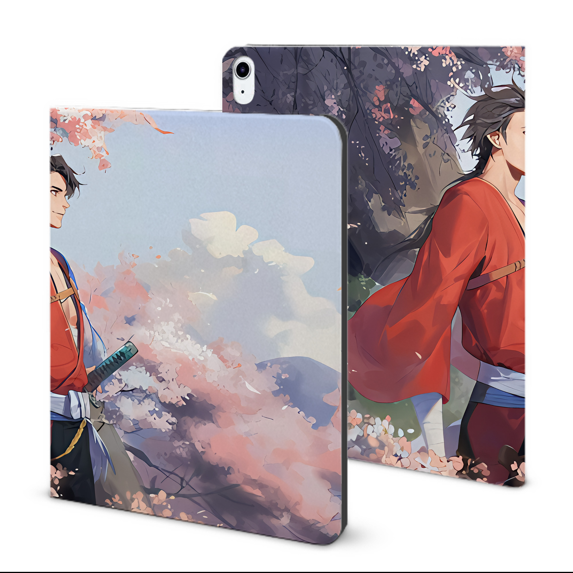（画像用） 刀剣乱舞 Touken Ranbu IPad ケース ブック型 PUレザー TPU 耐衝撃 軽量 薄型 ペン収納なし 全面保護 IPad 各モデル対応